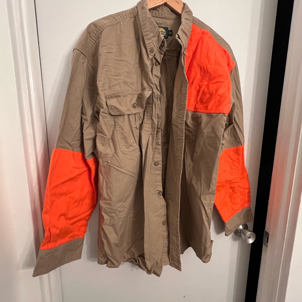 Men's Tan and Orange Hunting Jacket